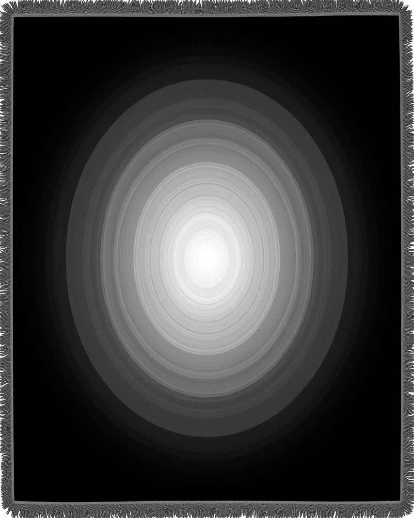 Monochromatic Concentric Circle Gradient Rug