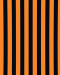 Bold Orange Black Stripe Rug