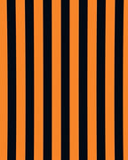 Bold Orange Black Stripe Rug