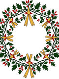 Festive Green Holly Berry Garland Rug