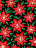 Bold Red Poinsettia Garden Rug