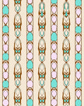 Retro Pastel Abstract Vertical Stripe Rug