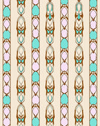 Retro Pastel Abstract Vertical Stripe Rug