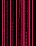 Bold Pink Vertical Dash Stripes Rug