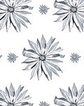Monochrome Floral Bloom Repeat Rug