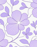 Lavender Floral Vine Arrangement Rug