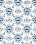 Light Blue Floral Medallion Geometric Rug