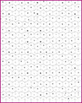 Monochromatic Hexagonal Polka Dot Geometric Rug