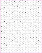 Monochromatic Hexagonal Polka Dot Geometric Rug