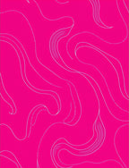 Flamboyant Pink Swirl Dot Rug
