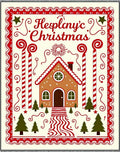 Gingerbread House Red Candy Cane Christmas Rug