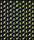 Playful Alien Icons Geometric Repeating Rug