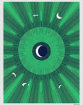 Emerald Green Celestial Eye Rug