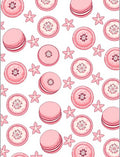 Sweet Pink Macaron Flower Cluster Rug