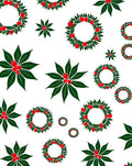 Festive Green Berry Wreath Arrangement Rug