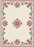 Pink Floral Bouquet Meadow Rug