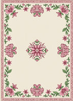 Pink Floral Bouquet Meadow Rug