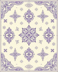 Lavendar Ornate Symmetry Medallion Rug