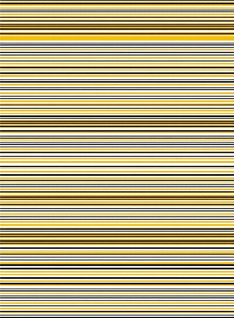 Marigold White Black Thin Stripe Rug