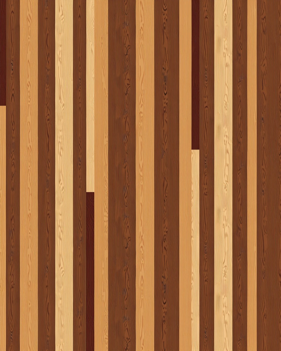 Warm Wood Grain Vertical Stripe Rug