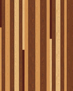 Warm Wood Grain Vertical Stripe Rug