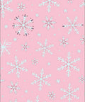 Pink Snowflake Winter Wonder Rug