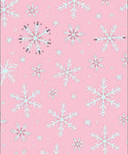 Pink Snowflake Winter Wonder Rug