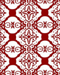 Rich Crimson Arch Medallion Rug