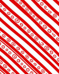 Red White Diagonal Swirl Stripes Rug