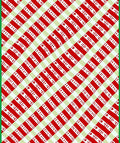 Red Green Striped Diagonal Gingham Rug