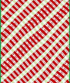 Red Green Striped Diagonal Gingham Rug