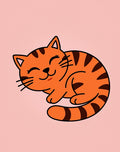 Playful Orange Tabby Cat Portrait Rug