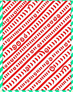 Diagonal Red Swirl Ribbon Stripe Rug