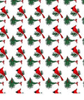 Cardinal Branch Winter Evergreen Garden Rug