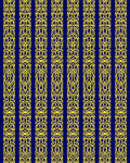 Regal Navy Golden Intricate Vertical Bands Rug