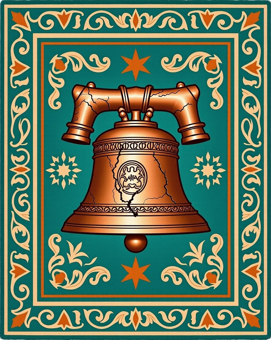 Copper Bell Teal Ornate Floral Rug