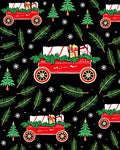 Classic Red Christmas Car Gifts Rug