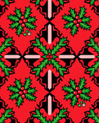 Vibrant Holly Berry Festive Repeat Rug