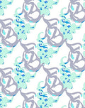 Aqua Gray Amorphous Swirl Rug