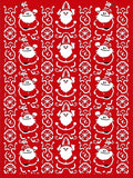 Red And White Santa Claus Holiday Rug