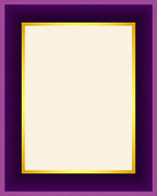 Rich Amethyst Gold Border Rectangular Rug