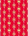 Red Yellow Abstract Vertical Column Rug