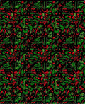 Abstract Crimson Green Swirls Rug