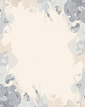 Serene Gray and Beige Abstract Shapes Rug