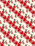 Bold Red Abstract Floral Swirl Rug