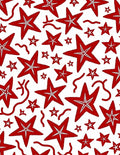 Red Starburst Scatter Rug