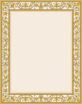 Golden Flourish Border Rug