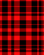 Classic Red Black Checkered Plaid Rug