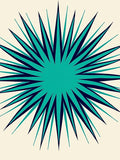 Aqua Navy Starburst Explosion Rug