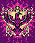 Majestic Pink Eagle Crest Rug